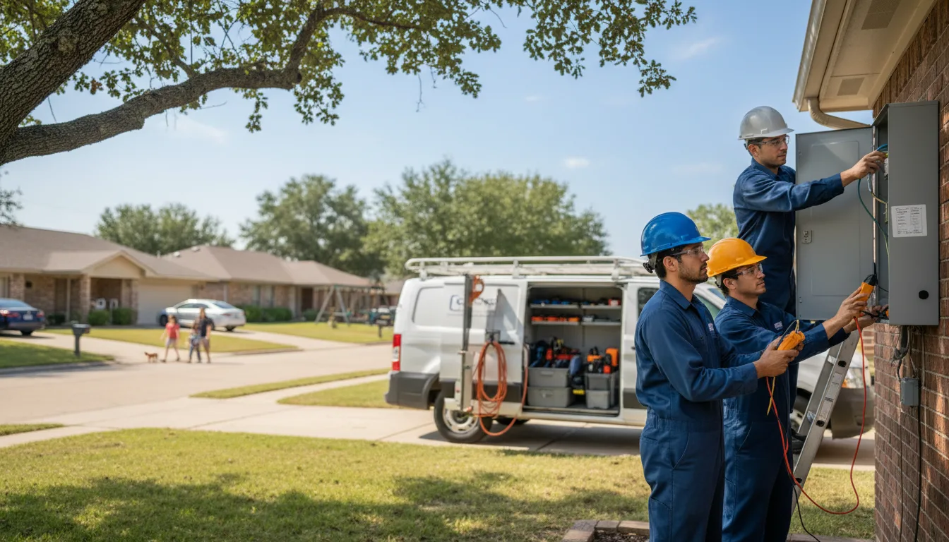 Certified electrician providing emergency electrical services in Omega, OK